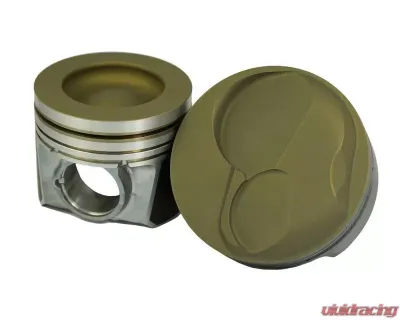 Mahle Cast Aluminum Diesel Piston and Ring Kit 411CID 4.095 X 1.951CH 17.0 TBC Chevrolet Duramax Diesel V8 6.6L 2001-2016 - 930036095T
