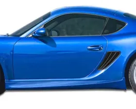 2006-2012 Porsche Cayman 2005-2012 Porsche Boxster Eros Version 1 Side Skirts Rocker Panels - 2 Piece