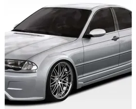 1999-2005 BMW 3 Series E46 4DR Duraflex I-Design Wide Body Front Fender Flares - 2 Piece