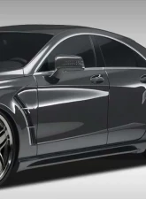 2012-2015 Mercedes CLS Class C218 W218 Eros Version 1 Side Skirts Rocker Panels - 2 Piece                                     - 108438 - Image 3