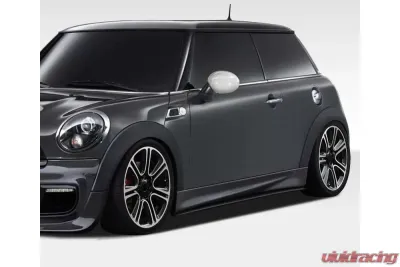 2007-2013 Mini Cooper Hatchback R56 2009-2015 Cooper convertible R57 2012-2015 Cooper Coupe / Roadster R58 R59 Duraflex DL-R Side Skirt Splitters - 2 Piece - 108448