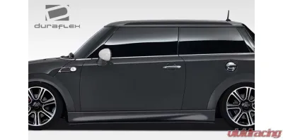 2007-2013 Mini Cooper Hatchback R56 2009-2015 Cooper convertible R57 2012-2015 Cooper Coupe / Roadster R58 R59 Duraflex DL-R Side Skirt Splitters - 2 Piece - 108448