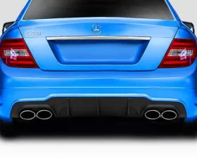 2012-2014 Mercedes C Class / C63 W204 Duraflex C63 Look Rear Diffuser - 1 Piece ( For AMG Bumper only)