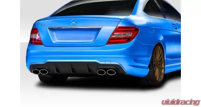 2012-2014 Mercedes C Class / C63 W204 Duraflex C63 Look Rear Diffuser - 1 Piece ( For AMG Bumper only) - 119695
