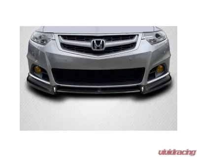 2009-2014 Acura TSX Carbon Creations HFP V3 Look Front Lip Spoiler Air Dam - 3 Pieces - 115987