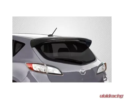 2010-2013 Mazda 3 Carbon Creations Turbo Look Rear Roof Wing Spoiler - 1 Piece - 115989