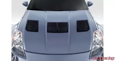 2003-2006 Nissan 350Z Z33 Duraflex GT1 Hood Vents - 3 Piece - 119811