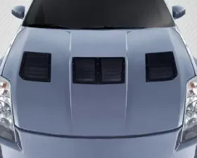 2003-2006 Nissan 350Z Z33 Carbon Creations GT1 Hood Vents - 3 Piece