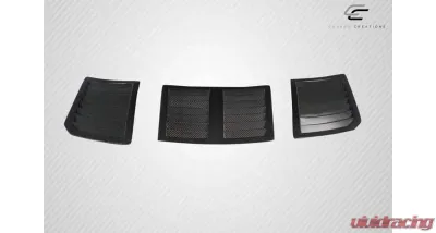 2003-2006 Nissan 350Z Z33 Carbon Creations GT1 Hood Vents - 3 Piece - 119812