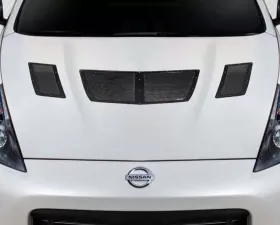 2009-2020 Nissan 370Z Z34 Carbon Creations GT1 Hood Vents - 3 Piece