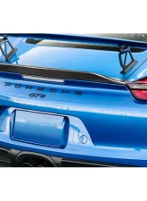 2014-2016 Porsche 981 Cayman Carbon Creations GT4 Look Ducktail Rear Wing Spoiler - 1 Piece                                     - 116682 - Image 2