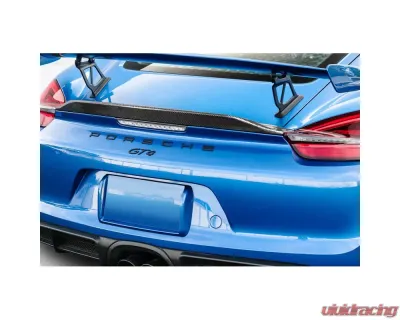 2014-2016 Porsche 981 Cayman Carbon Creations GT4 Look Ducktail Rear Wing Spoiler - 1 Piece - 116682