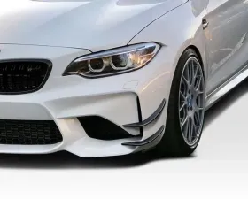 2016-2021 BMW M2 F87 Duraflex GT4 Look Front Bumper Canards - 4 Piece