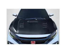 2016-2021 Honda Civic Carbon Creations TS 1 Hood - 1 Piece