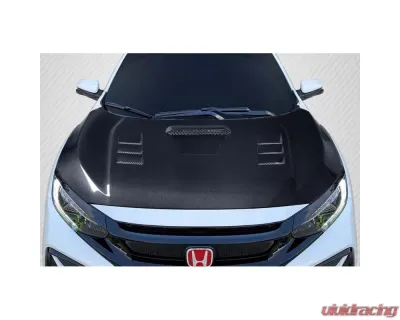 2016-2021 Honda Civic Carbon Creations TS 1 Hood - 1 Piece - 116714