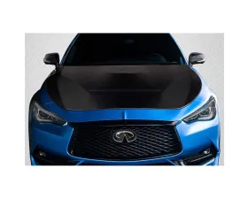 2017-2022 Infiniti Q60 Carbon Creations GTS Look Hood - 1 Piece