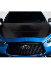 2017-2022 Infiniti Q60 Carbon Creations GTS Look Hood - 1 Piece                                     - 116718 - Image 9