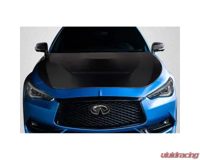2017-2022 Infiniti Q60 Carbon Creations GTS Look Hood - 1 Piece - 116718
