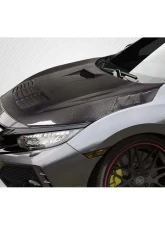 2017-2021 Honda Civic TypeR Carbon Creations EVS Hood - 1 Piece                                     - 116758 - Image 3