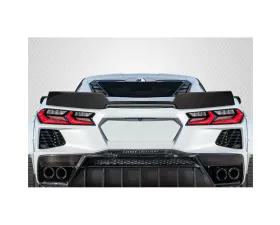 2020-2024 Chevrolet Corvette C8 Carbon Creations Gran Veloce Wicker Bill Rear Wing Spoiler - 1 Piece