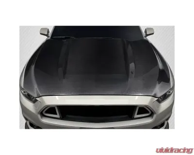 2015-2017 Ford Mustang Carbon Creations OEM Look Hood - 1 Piece - 116897