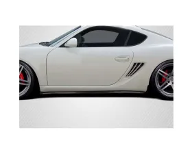 2006-2010 Porsche 987 Cayman Carbon Creations Motox Side Skirt Rocker Panel Splitters - 2 Pieces