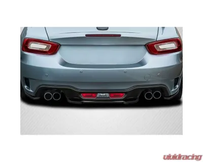 2017-2020 Fiat 124 Spider Carbon Creations Speed Rear Lip Spoiler Splitters - 3 Pieces - 117068