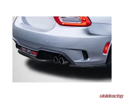 2017-2020 Fiat 124 Spider Carbon Creations Speed Rear Lip Spoiler Splitters - 3 Pieces - 117068