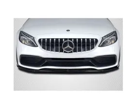 2015-2018 Mercedes Benz W205 C-Class / 2016-2018 Mercedes Benz C43 AMG Carbon Creations Power Front Lip Spoiler Air Dam - 1 Piece