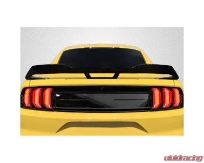 2015-2023 Ford Mustang Coupe Carbon Creations Performance PP1 Wicker Rear Wing Spoiler - 1 Piece - 117273