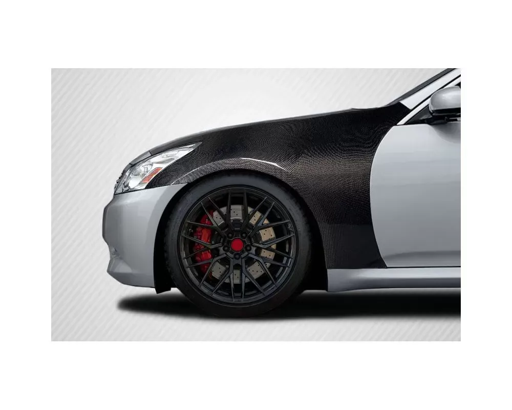 2007-2015 Infiniti G25 | G35| G37 | Q40 Carbon Creations OEM Look Front Fenders - 2 Pieces - 117305