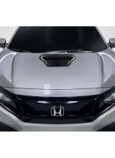 2017-2021 Honda Civic Type R Carbon Creations OEM Look Hood Scoop - 1 Piece                                     - 117378 - Image 4
