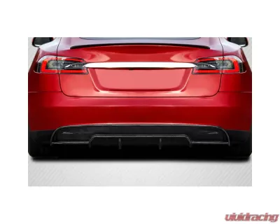 2012-2015 Tesla Model S Carbon Creations Energon Rear Diffuser - 1 Piece - 117425