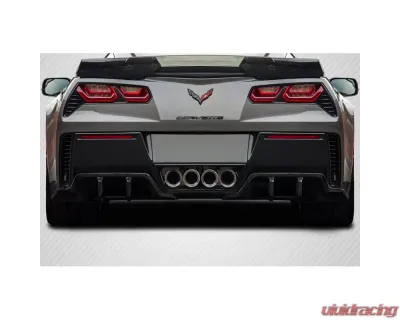 2014-2019 Chevrolet Corvette C7 Carbon Creations Exe Rear Diffuser - 2 Pieces - 117461