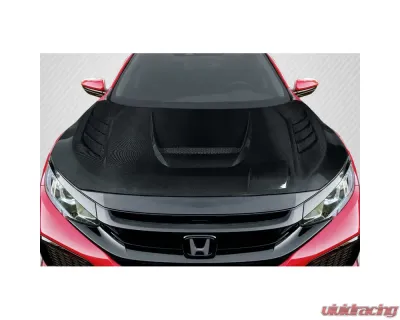 2016-2021 Honda Civic Carbon Creations Time Attack Hood - 1 Piece - 117490