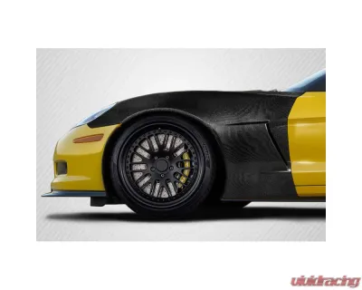 2005-2013 Chevrolet Corvette Carbon Creations Z06 Look Front Fenders - 2 Pieces - 117561