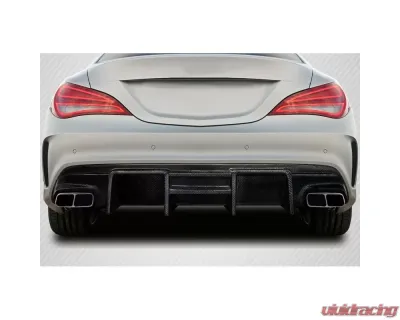 2014-2016 Mercedes CLA Class Carbon Creations Zex Rear Diffuser - 1 Piece - 117760