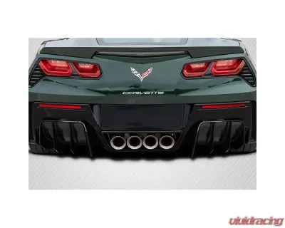 2014-2019 Chevrolet Corvette C7 Carbon Creations GTR Rear Diffuser - 2 Pieces - 117805