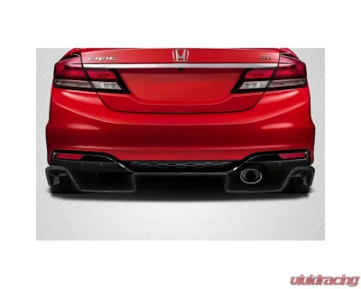 2006-2015 Honda Civic Carbon Creations Velocity Rear Diffuser - 2 Pieces - 117807
