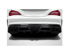 2014-2016 Mercedes CLA Class Carbon Creations Burnout Rear Diffuser - 1 Piece