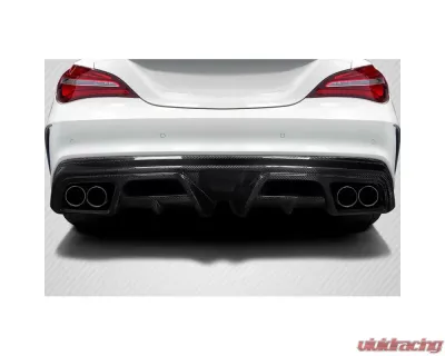 2014-2016 Mercedes CLA Class Carbon Creations Burnout Rear Diffuser - 1 Piece - 117817