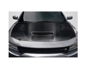 2015-2023 Dodge Charger Carbon Creations Hellcat Redeye Look Hood - 2 Pieces