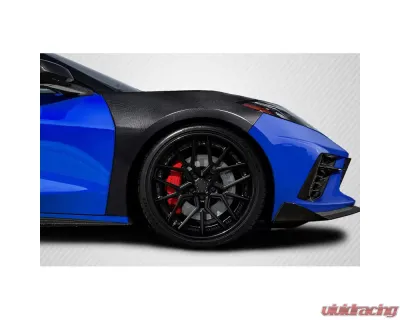 2020-2024 Chevrolet Corvette C8 Carbon Creations OEM Look Front Fenders - 2 Pieces - 117913