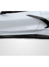 2020-2024 Chevrolet Corvette C8 Carbon Creations Gran Veloce Wide Body Side Skirt Rocker Panel Splitters - 2 Pieces                                     - 117915 - Image 2