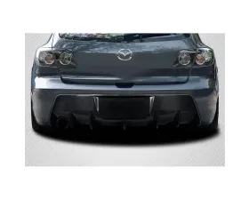 2004-2009 Mazda Mazdaspeed 3 Carbon Creations Corkscrew Rear Diffuser - 1 Piece