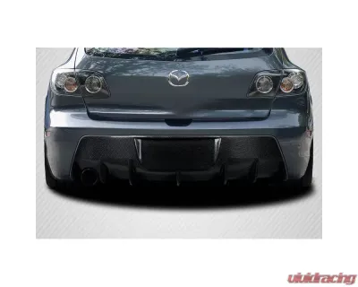 2004-2009 Mazda Mazdaspeed 3 Carbon Creations Corkscrew Rear Diffuser - 1 Piece - 117943