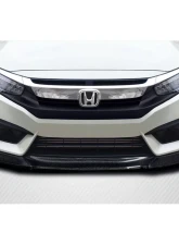2016-2018 Honda Civic 2DR 4DR Carbon Creations Yoka Front Lip Spoiler Air Dam - 3 Pieces                                     - 117945 - Image 2