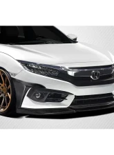 2016-2018 Honda Civic 2DR 4DR Carbon Creations Yoka Front Lip Spoiler Air Dam - 3 Pieces                                     - 117945 - Image 2