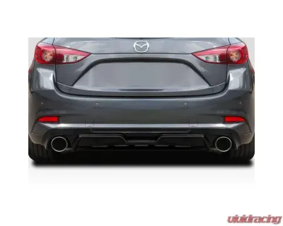 2017-2018 Mazda 3 5dr Hatchback Duraflex MKS Rear Diffuser - 1 Piece - 117970