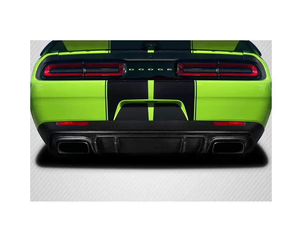 2015-2023 Dodge Challenger Carbon Creations Patriot Rear Diffuser - 1 Piece - 118041